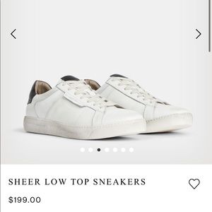 Allsaints white low top sneakers